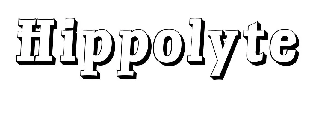 Hippolyte coloring page to print