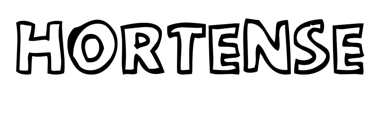 Coloriage Hortense - Prénom à imprimer