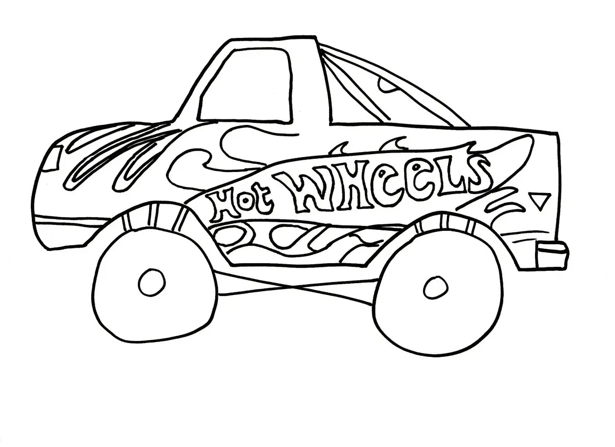 Dibujo de Hot Wheels Gratis para colorear