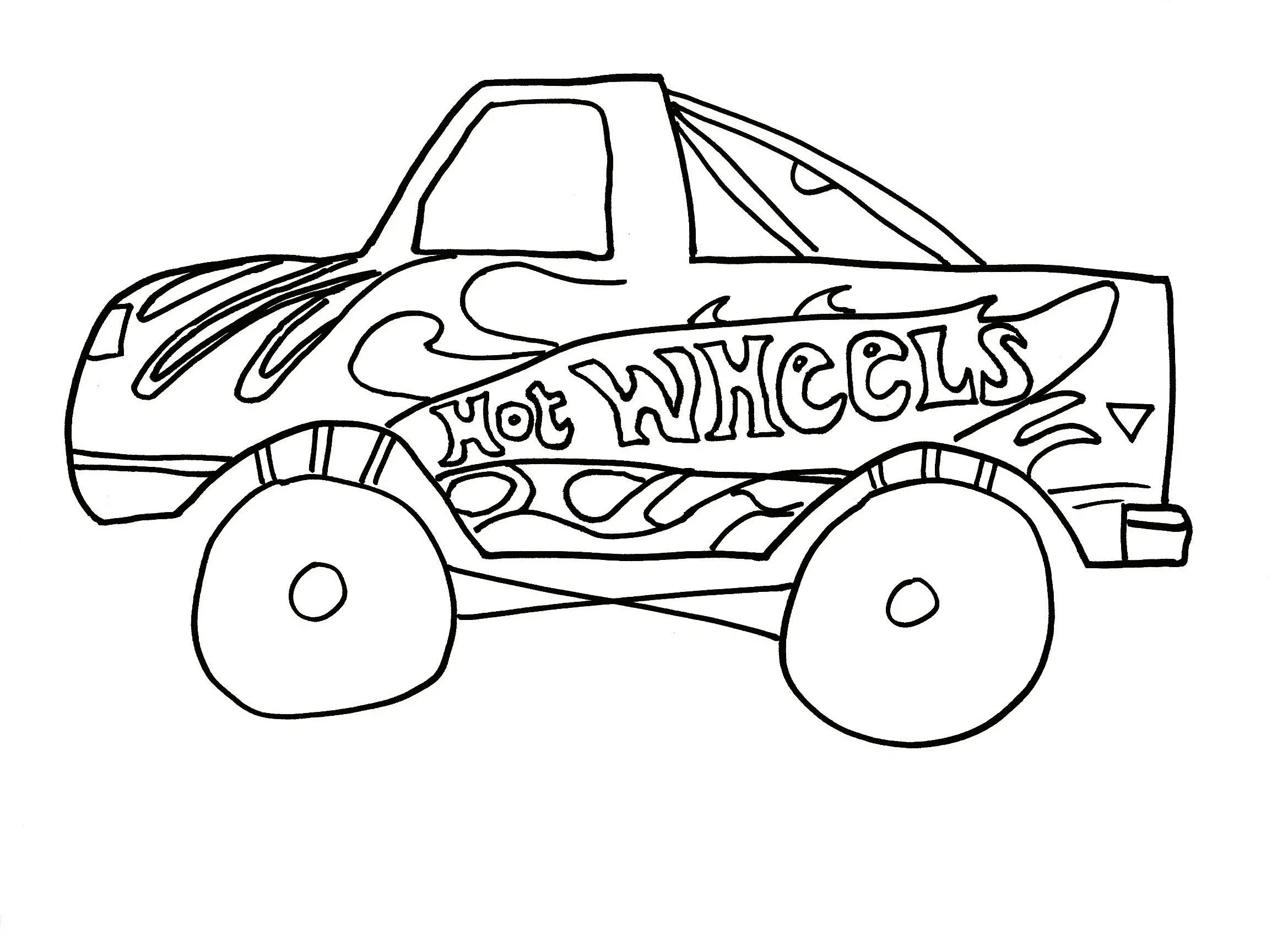 Coloriage Hot Wheels Free - Hot wheels à imprimer