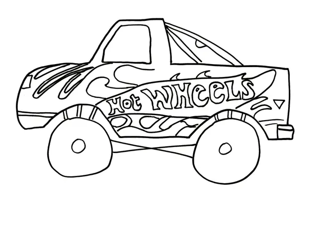 Dibujo de Hot Wheels Gratis para colorear