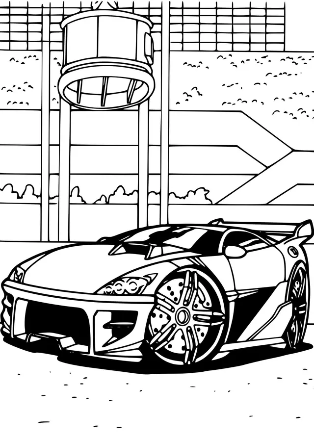 Dibujo de Hot Wheels Heavy Chevy para colorear