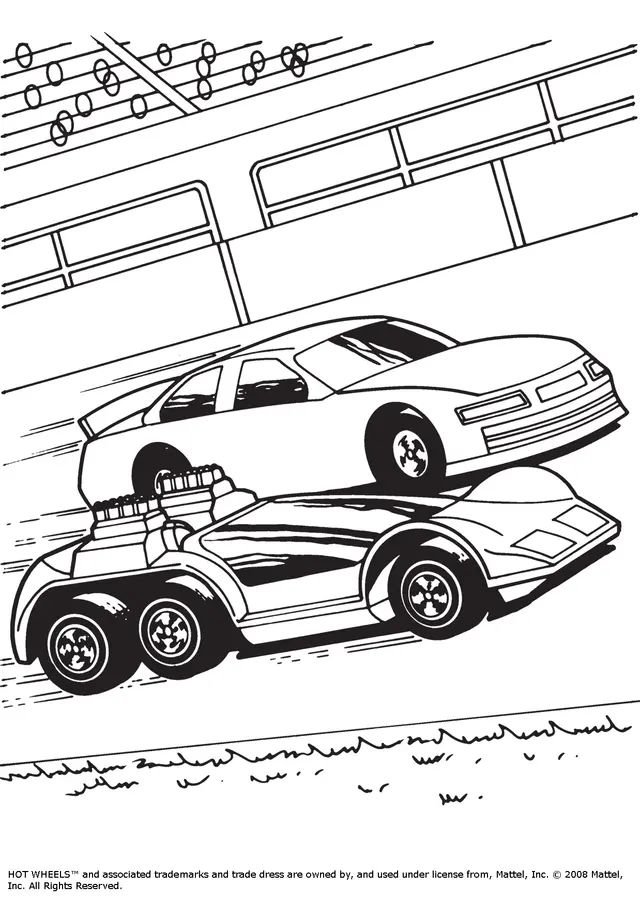 Dibujo de Hot Wheels Coches para colorear