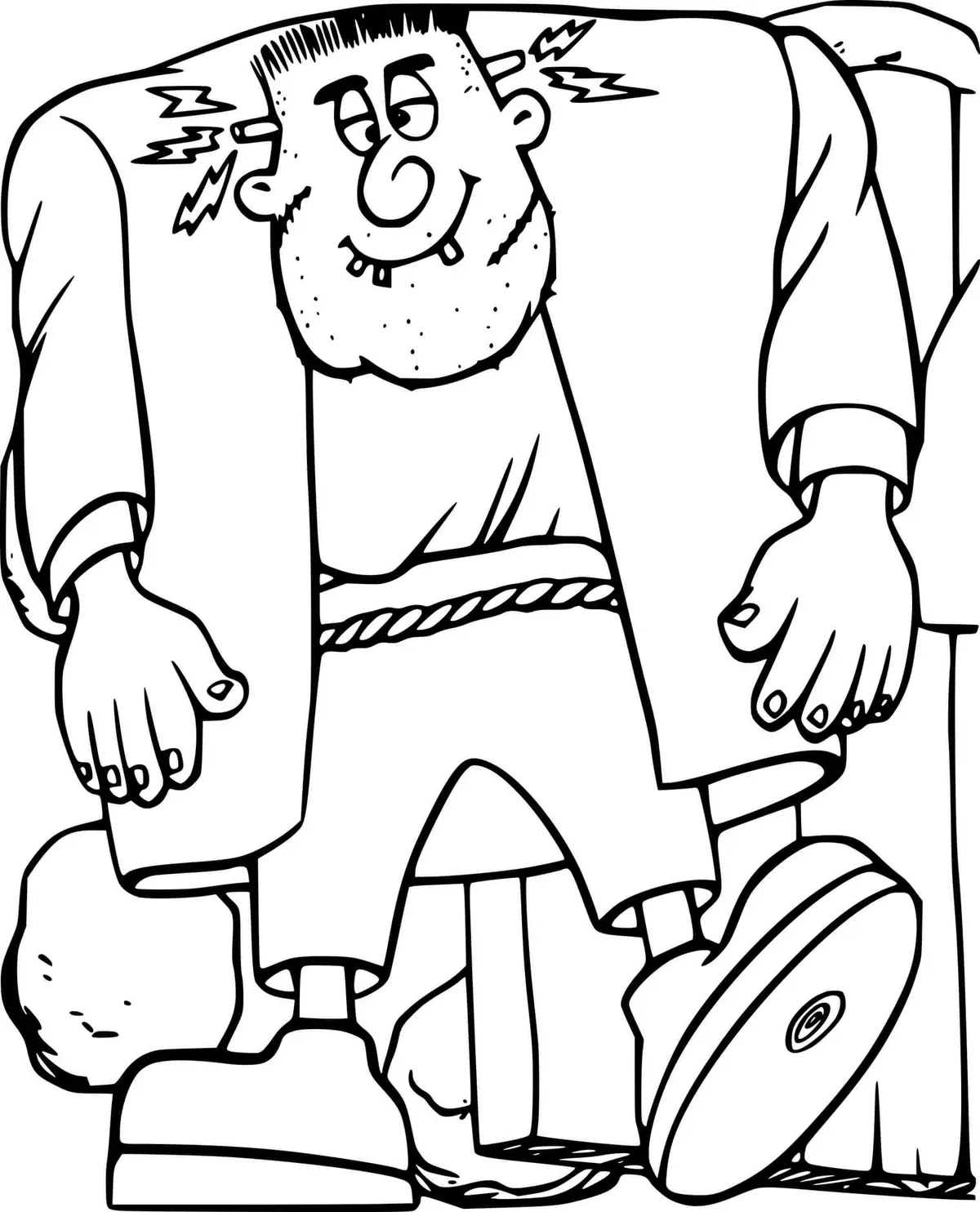 Desenho de Frankenstein Gigante para colorir