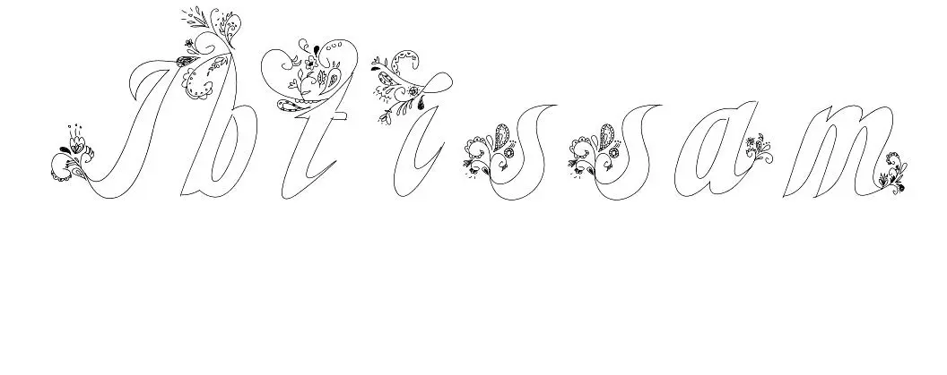 Ibtissam coloring page to print