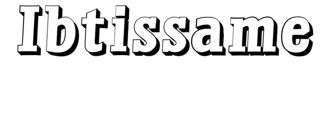 Coloriage Ibtissame - Prénom à imprimer