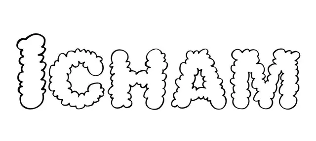 Coloriage Icham - Prénom à imprimer