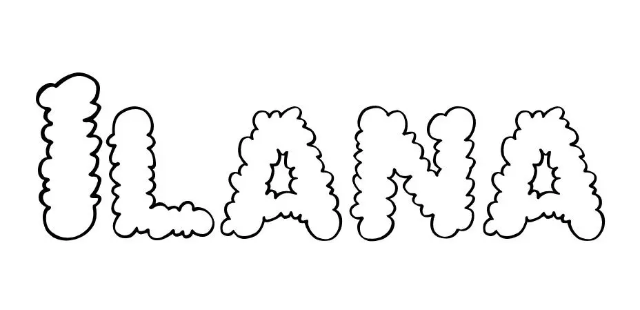 Ilana coloring page to print