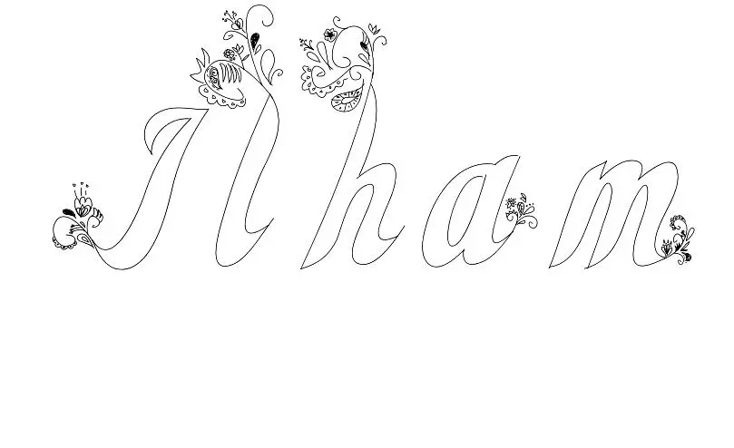 Ilham coloring page to print