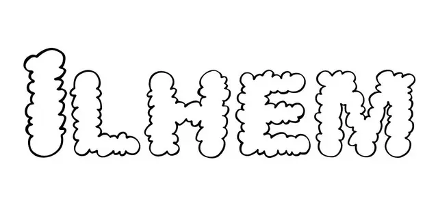 Coloriage Ilhem - Prénom à imprimer