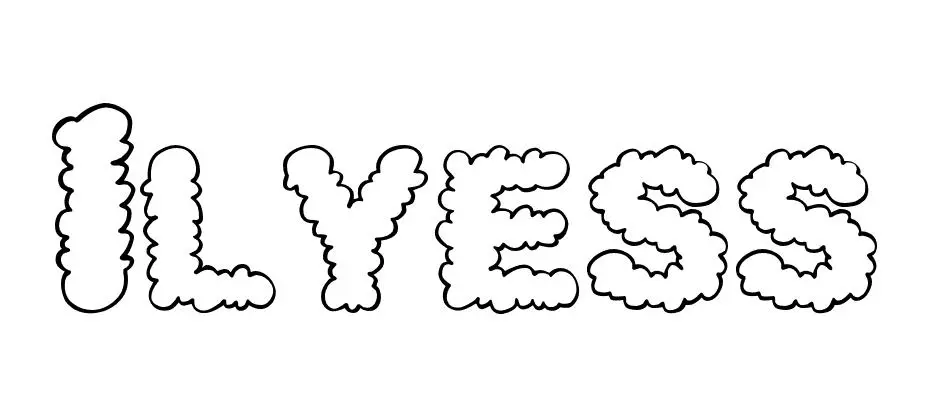 Coloriage Ilyess - Prénom à imprimer