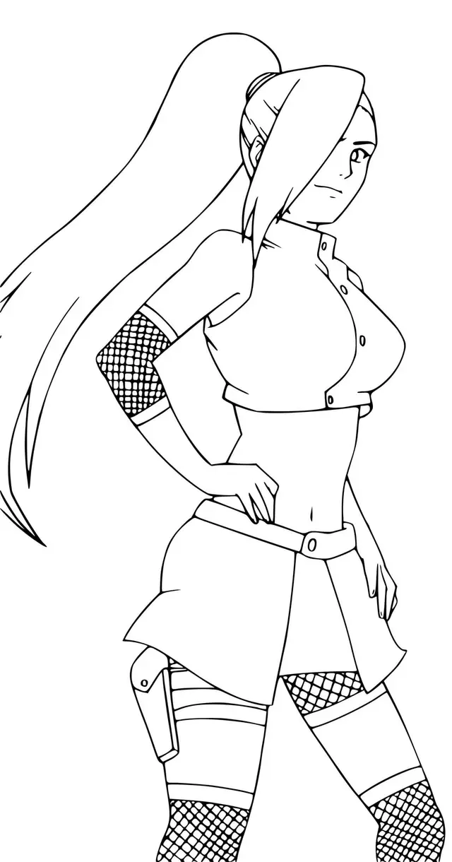Coloriage Ino Yamanaka Sakura Love Rival - Naruto à imprimer