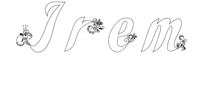 Coloriage Irem - Prénom à imprimer