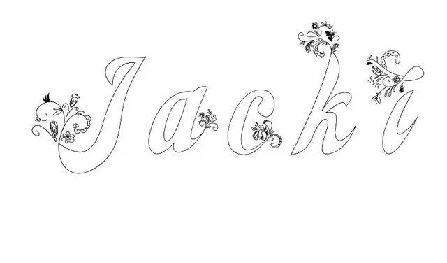 Coloriage Jacki - Prénom à imprimer