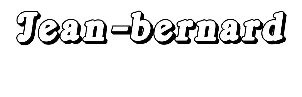 Coloriage Jean Bernard - Prénom à imprimer