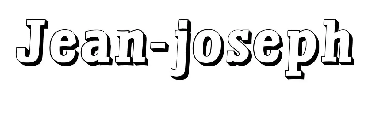Coloriage Jean Joseph - Prénom à imprimer