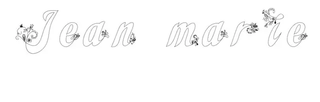 Coloriage Jean Marie - Prénom à imprimer