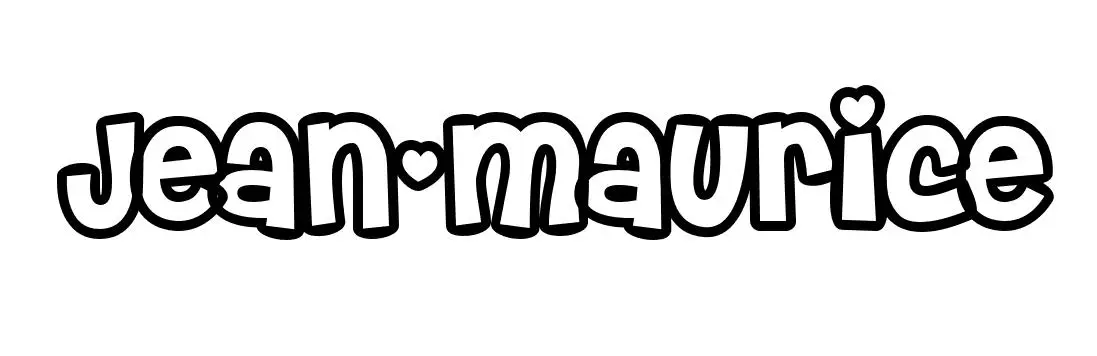 Coloriage Jean Maurice - Prénom à imprimer