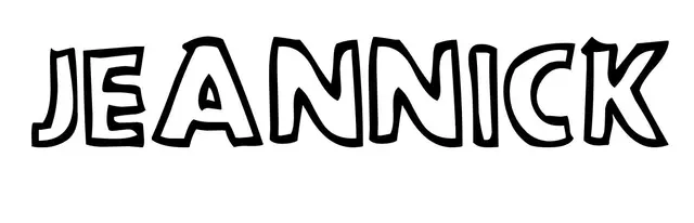 Coloriage Jeannick - Prénom à imprimer