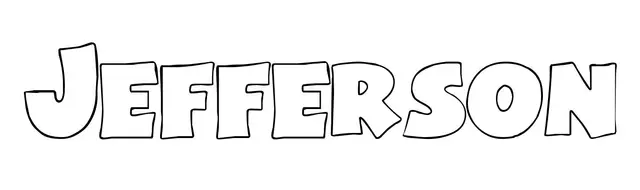 Coloriage Jefferson - Prénom à imprimer