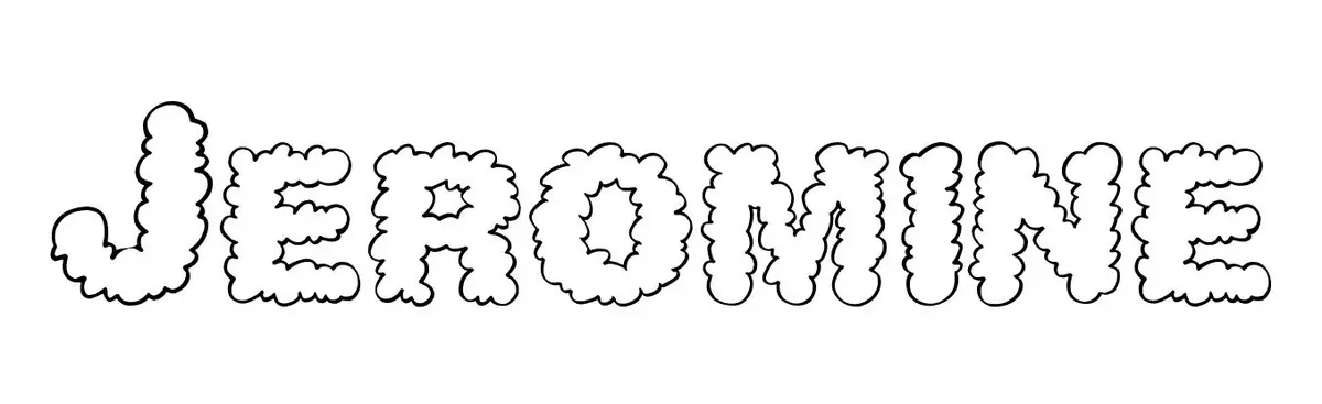 Coloriage Jeromine - Prénom à imprimer