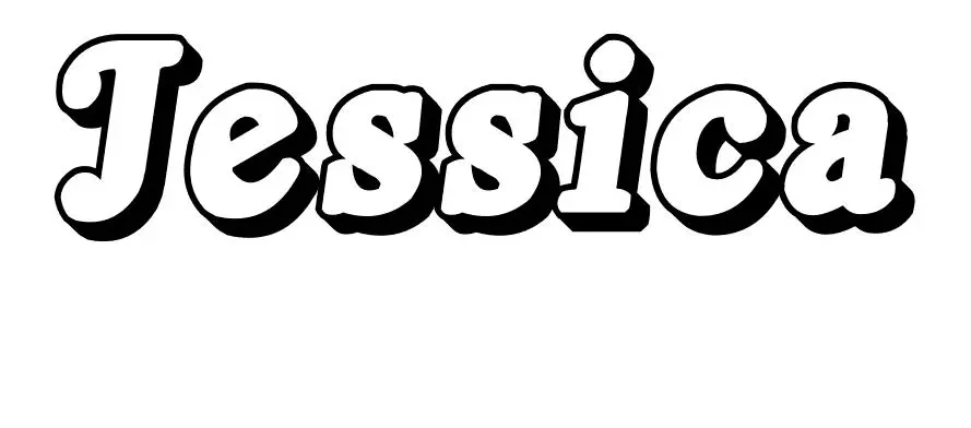 Coloriage Jessica - Prénom à imprimer