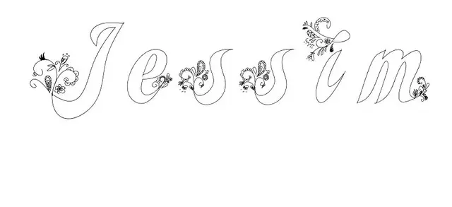 Coloriage Jessim - Prénom à imprimer