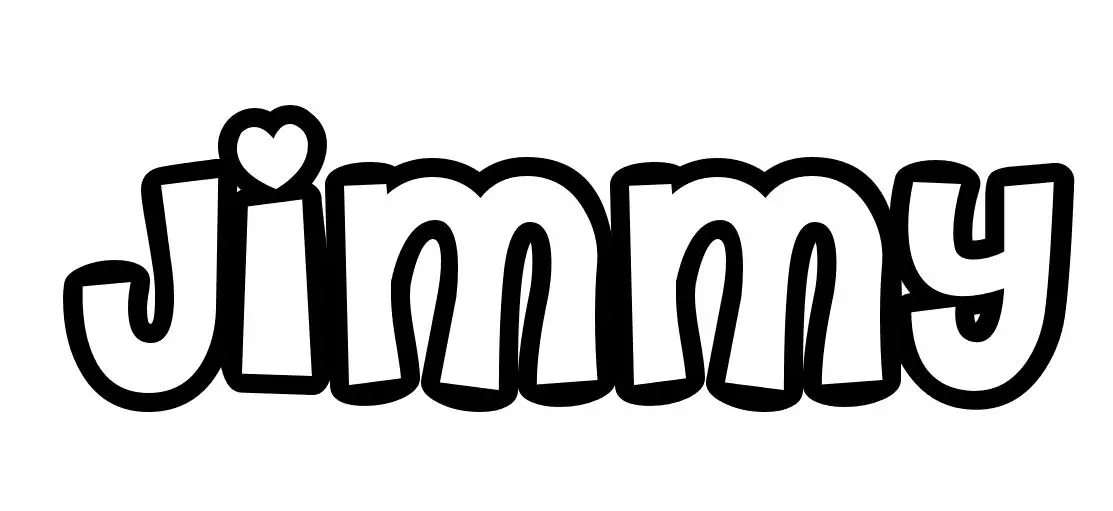 Coloriage Jimmy - Prénom à imprimer