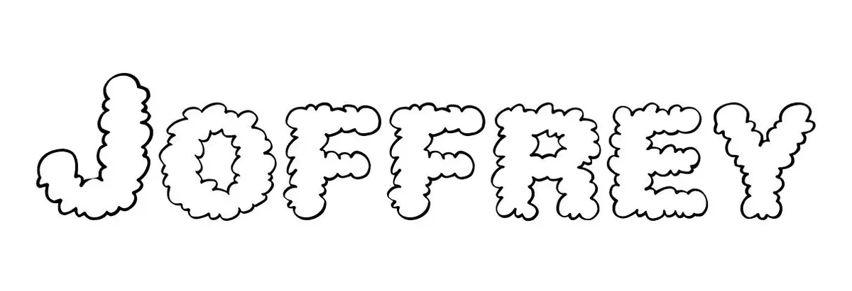 Coloriage Joffrey - Prénom à imprimer
