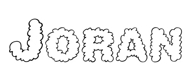 Coloriage Joran - Prénom à imprimer