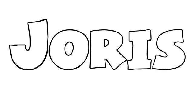 Coloriage Joris - Prénom à imprimer