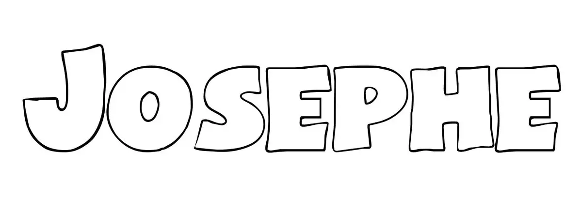 Josephe coloring page to print
