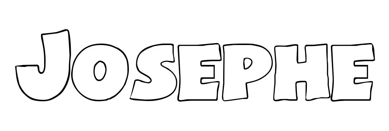 Josephe coloring page to print