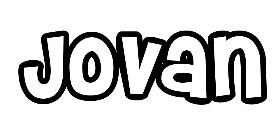 Jovan coloring page to print