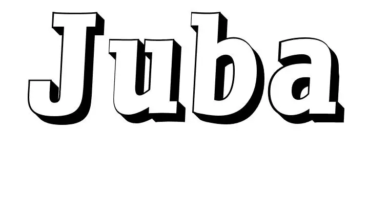 Coloriage Juba - Prénom à imprimer
