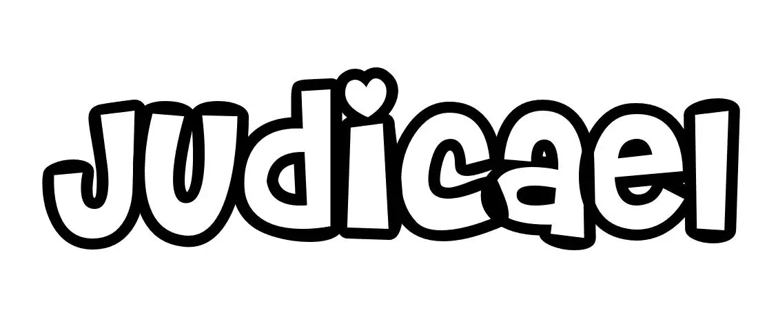 Coloriage Judicael - Prénom à imprimer