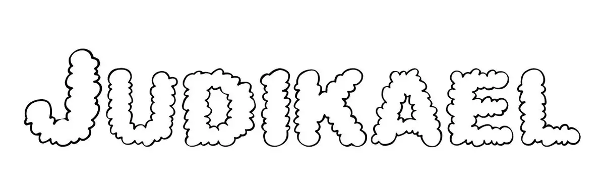 Coloriage Judikael - Prénom à imprimer