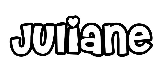 Coloriage Juliane - Prénom à imprimer