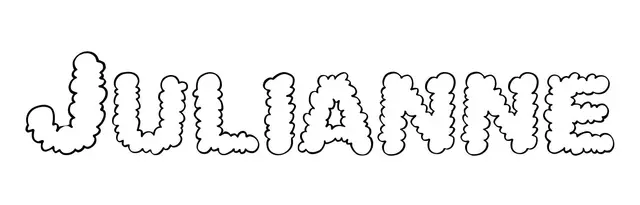 Coloriage Julianne - Prénom à imprimer