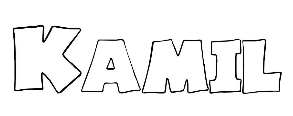 Kamil coloring page to print