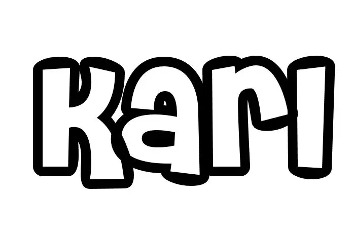 Coloriage Karl - Prénom à imprimer