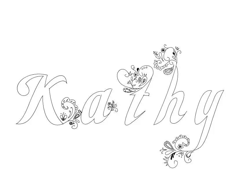 Kathy coloring page to print