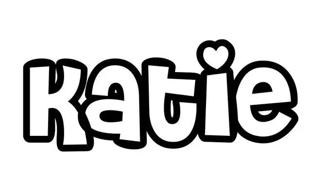 Coloriage Katie - Prénom à imprimer