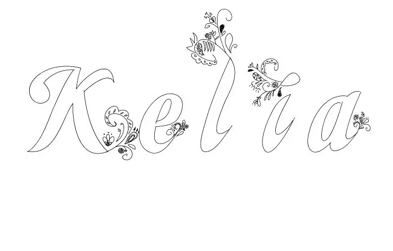 Kelia coloring page to print
