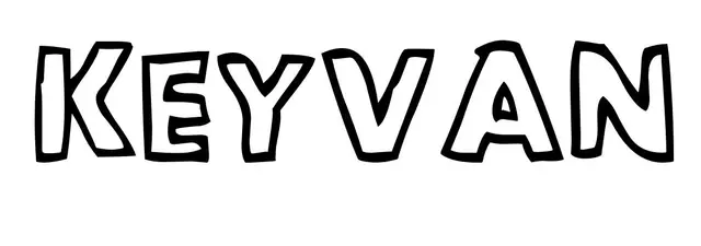 Coloriage Keyvan - Prénom à imprimer