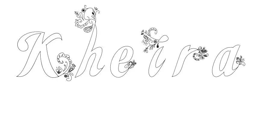Kheira coloring page to print