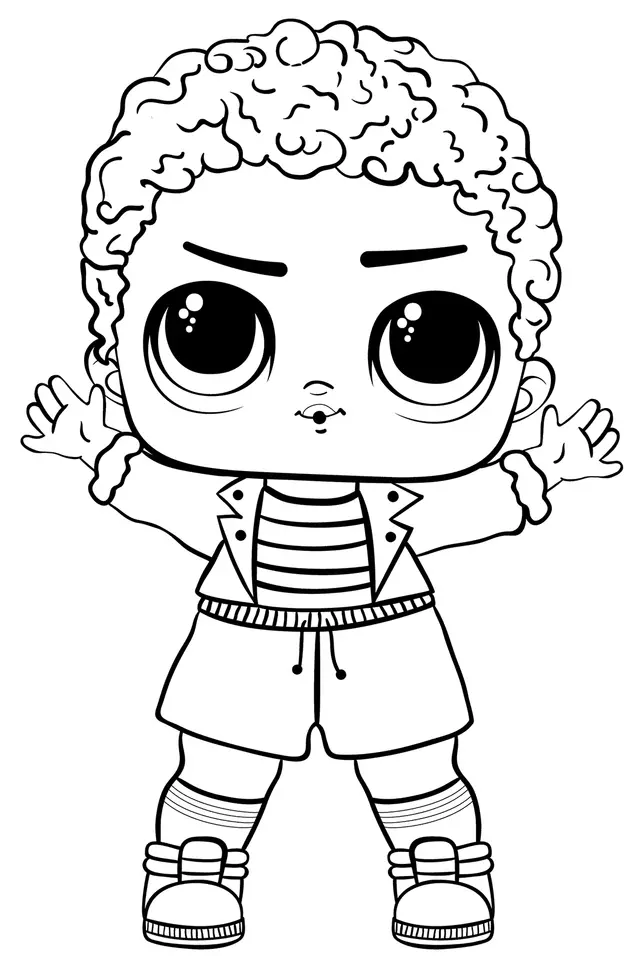 King Bee LOL Boys Series coloring page to print