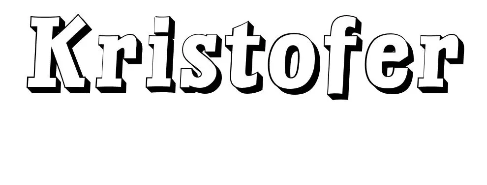 Kristofer coloring page to print