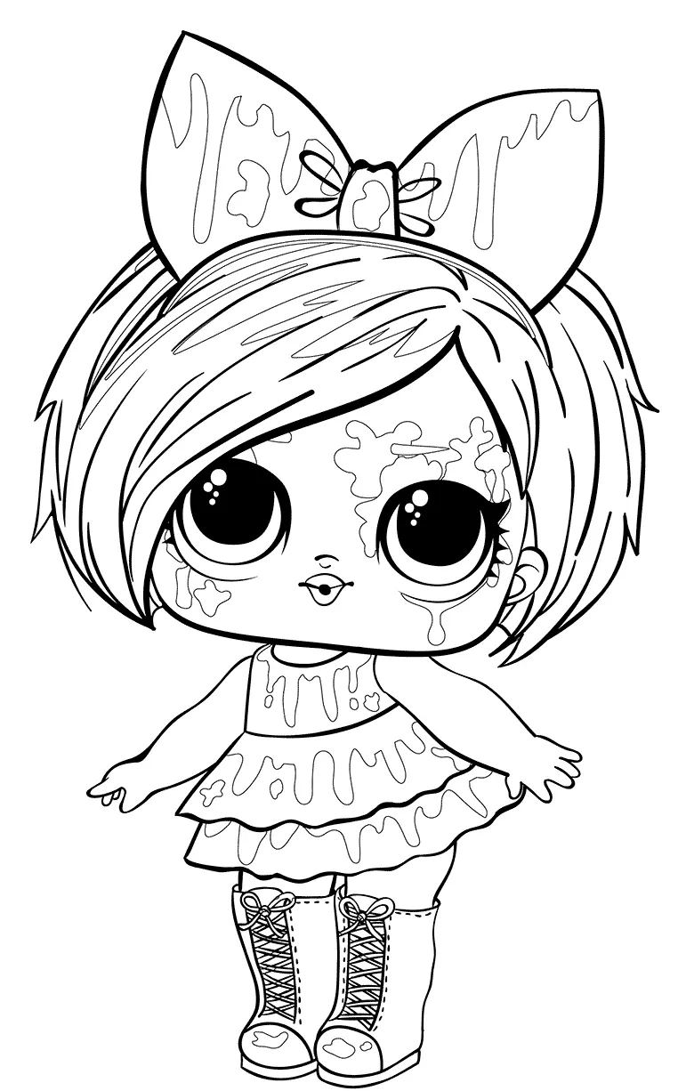 Coloriage Lol Hair Goals Hairgoals - Poupée LOL Surprise Hair Goals à imprimer