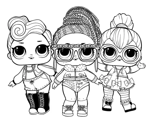 LOL Surprise Remix Color coloring page to print